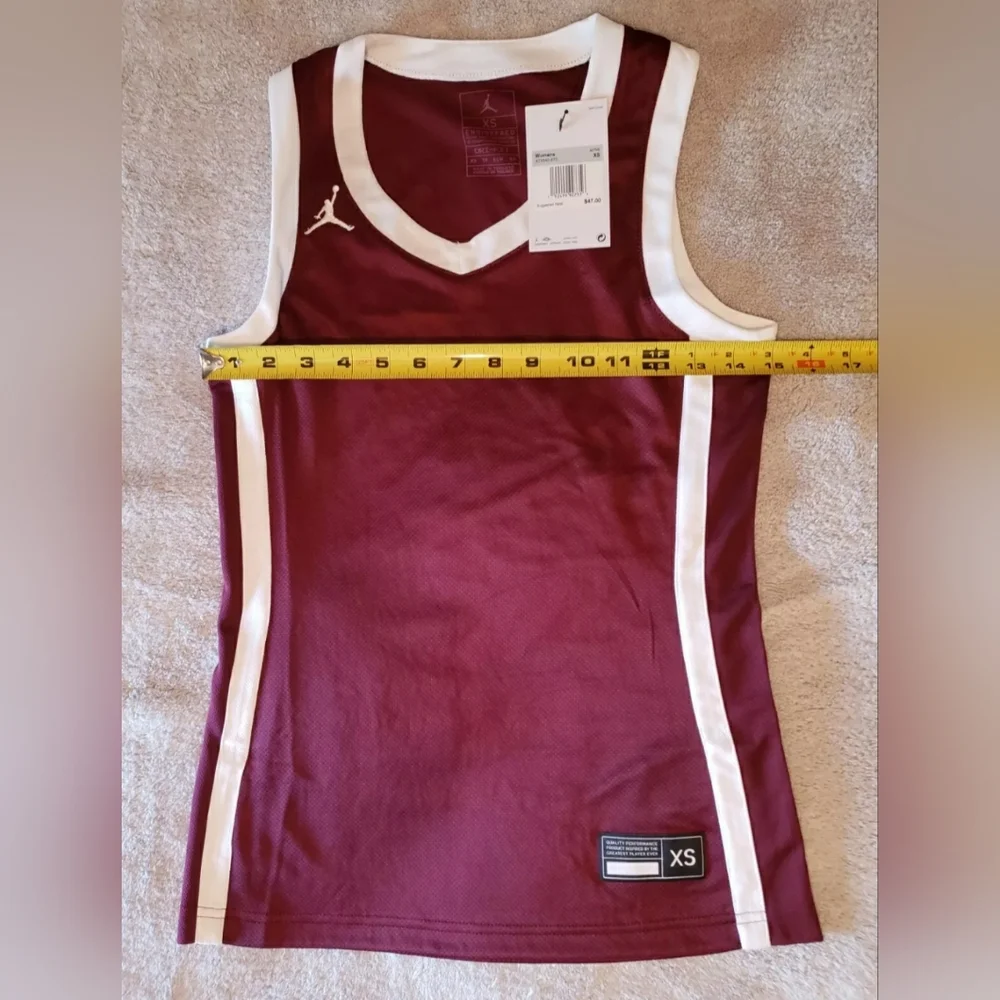 Women's Nike Jordan Jumpman Basketball Jersey Maroon/White Size XS